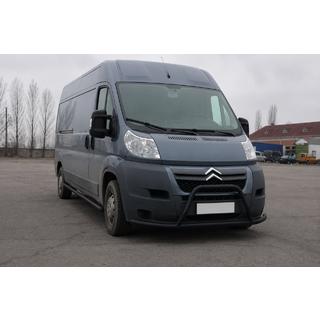 RVS bullbar voorzijde ST019 Black (roestvrij staal) Peugeot Boxer 2006–2025 foto 2