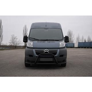 RVS bullbar voorzijde ST019 Black (roestvrij staal) Peugeot Boxer 2006–2025 foto 1