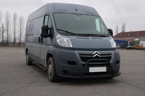Fiat Ducato 2006–2025 RVS bullbar voorzijde ST019 Black (roestvrij staal) foto 2