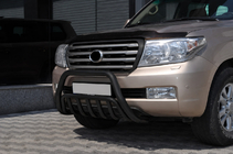 Toyota Land Cruiser 200 2007–2021 Voor bullbar WT002 Black (roestvrij staal) foto 3