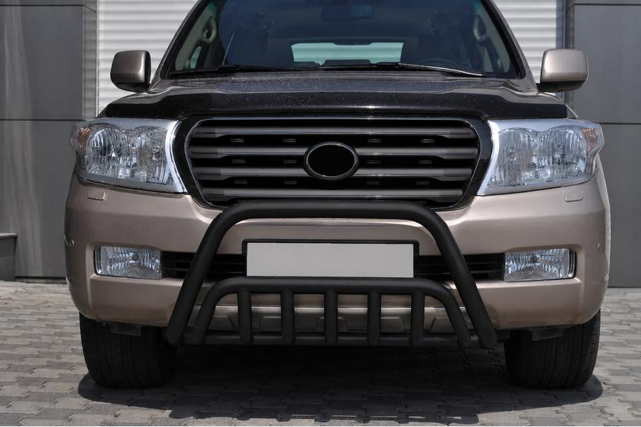 Toyota Land Cruiser 200 2007–2021 Voor bullbar WT002 Black (roestvrij staal) Image