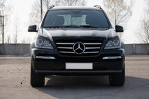 Mercedes GL-klasse X164 2006–2012 Frontbescherming ST008 Black (RVS) foto 1