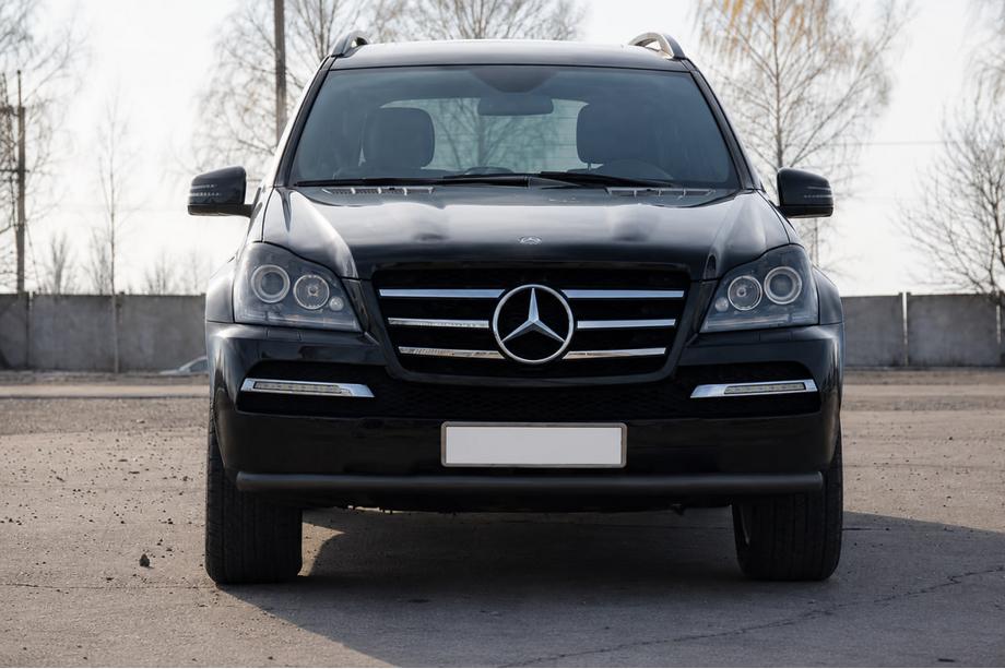 Mercedes GL-klasse X164 2006–2012 Frontbescherming ST008 Black (RVS) Image