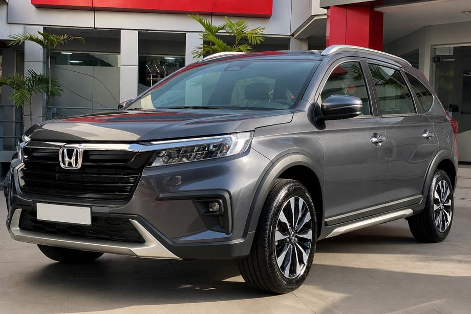 Honda BR-V 2021– Geïntegreerde grijze OEM dakrails (aluminium) Image