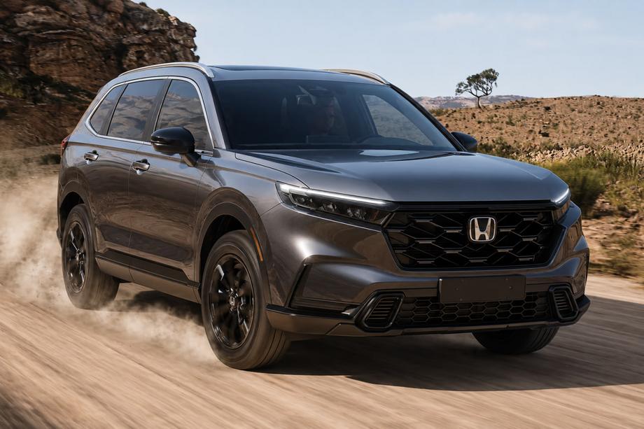 Honda CRV 2022– Geïntegreerde dakrails, grijs OEM (ABS-kunststof, montage met lijm) Foto 1