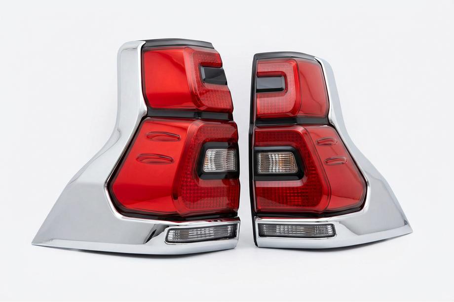 Toyota Land Cruiser Prado 150 2009–2023 LED achterlichten Chrome V2 (2017-2023, 2 stuks) Foto 6