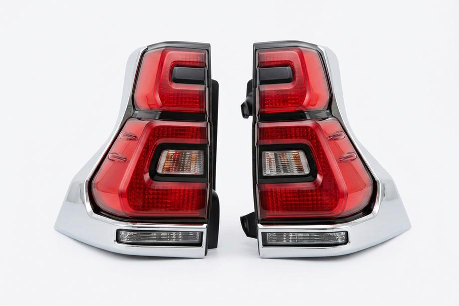 Toyota Land Cruiser Prado 150 2009–2023 LED achterlichten Chrome V2 (2017-2023, 2 stuks) Foto 2