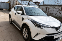 Toyota C-HR 2016–2023 Geïntegreerde dakrails grijs OEM (ABS-kunststof, montage met lijm) foto 5