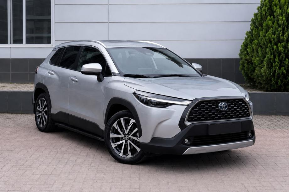 Toyota Corolla Cross 2020– Geïntegreerde grijze OEM dakrails (aluminium) Image