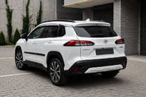 Toyota Corolla Cross 2020– Geïntegreerde dakrails zwart OEM (ABS-kunststof, montage met lijm) foto 2