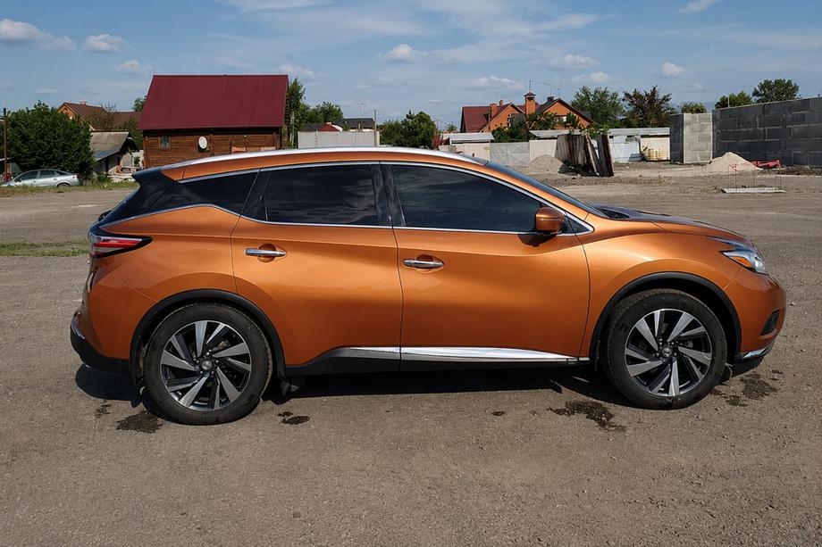 Nissan Murano 2014– OEM dakrails grijs (ABS-kunststof, montage met lijm) Image