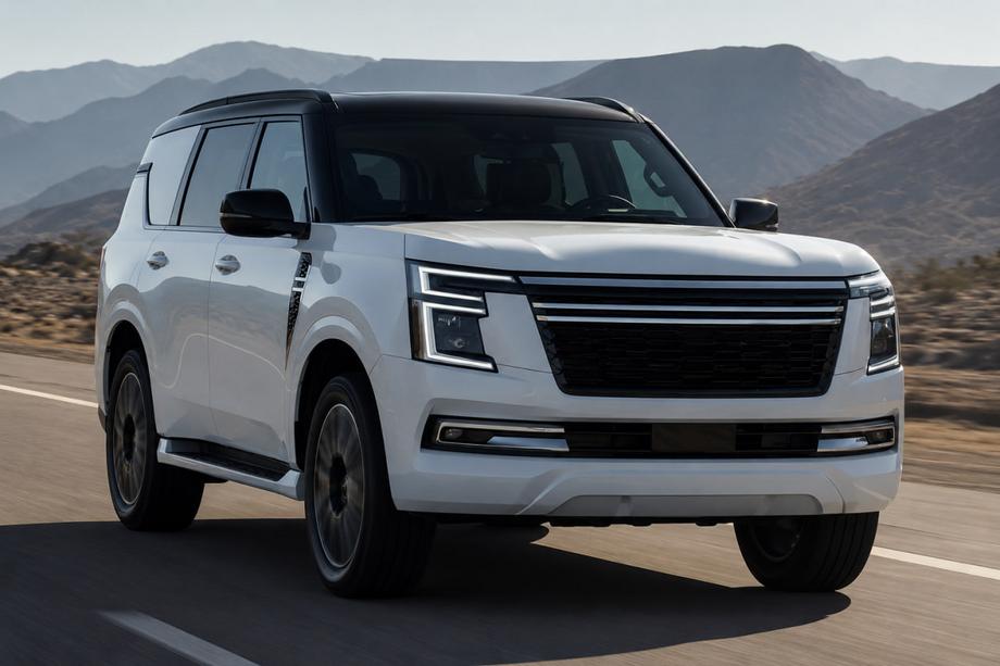 Nissan Patrol Y63 2025– Geïntegreerde dakrails zwart OEM (aluminium) Foto 3