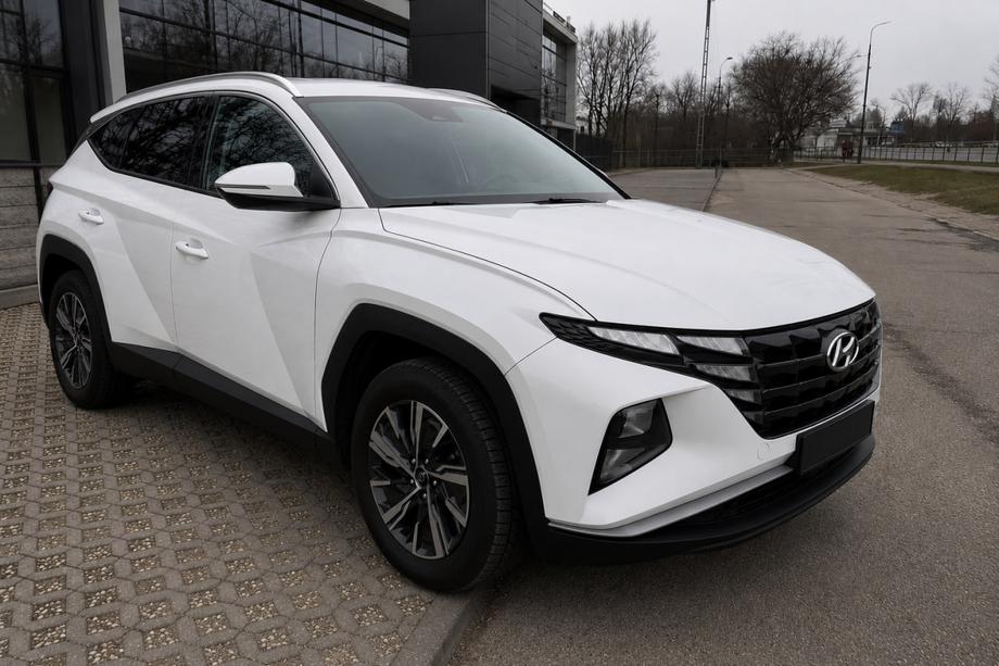 Hyundai Tucson NX4 2021– Geïntegreerde dakrails grijs OEM (Long, aluminium, montage met lijm) Foto 2