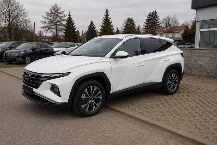 Hyundai Tucson NX4 2021– Geïntegreerde dakrails grijs OEM (Long, aluminium, montage met lijm) Foto 3