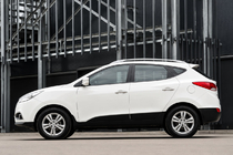 Hyundai IX-35 2010–2015 OEM dakrails grijs (ABS-kunststof, montage met lijm) foto 1