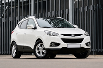 Hyundai IX-35 2010–2015 OEM dakrails grijs (ABS-kunststof, montage met lijm) foto 2