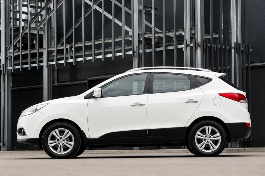 Hyundai IX-35 2010–2015 OEM dakrails grijs (ABS-kunststof, montage met lijm) Image