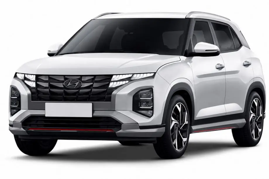 Hyundai Creta 2021– Grijze OEM dakrails (aluminium, montage met lijm) Image