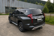 Mitsubishi Pajero Sport 2015– Geïntegreerde dakrails zwart OEM (2019-, aluminium) foto 3