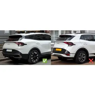 Raamwindschermen met chromen sierlijst Niken (voor LWB, 4 stuks) foto 3