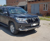 Toyota Land Cruiser Prado 150 2009–2023 Voorbeschermbeugel ST014 (RVS) 60/60 mm foto 11