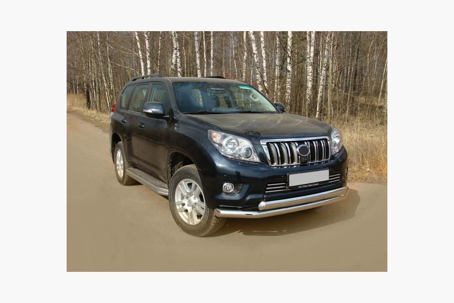 Toyota Land Cruiser Prado 150 2009–2023 Voorbeschermbeugel ST014 (RVS) 60/42 mm Foto 6