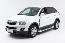 Opel Antara 2006–2017 Allmond White zijtreden (2 st., aluminium) foto 1