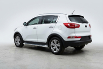 Kia Sportage 2010–2015 Side steps Allmond White (2 st., aluminium) foto 1