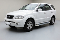 Kia Sorento I BL 2002–2009 Side steps Allmond White (2 st., aluminium) foto 1