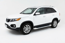 Kia Sorento II XM 2009–2014 Allmond White zijtreden (2 st., aluminium) 2010-2013 foto 1