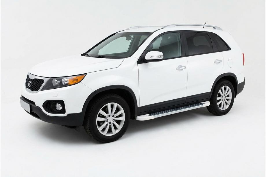 Kia Sorento II XM 2009–2014 Allmond White zijtreden (2 st., aluminium) 2010-2013 Image