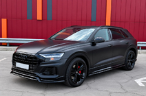 Audi Q8 2018– Geïntegreerde dakrails zwart OEM (aluminium, montage met lijm) foto 2