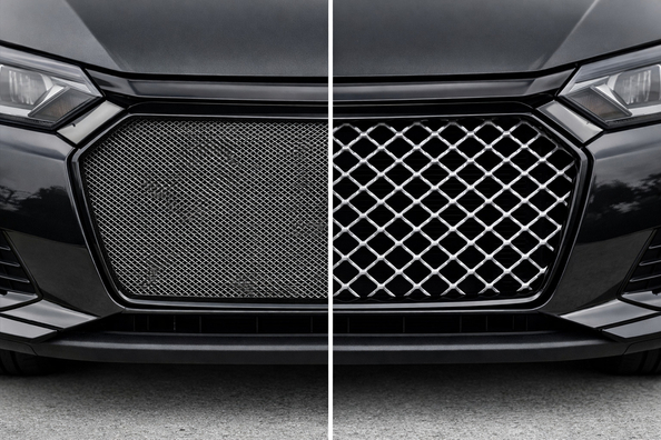Welke aluminium gaas in de grille: fijn of grof