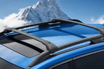 Subaru Forester 2018–2024 Dakdragers (dwarsdragers) zwart voor standaard dakrails OEM (Aluminium) foto 1