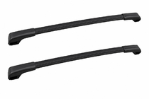 Subaru Crosstrek 2017–2023 Dakdragers (dwarsdragers) zwart voor standaard dakrails OEM (Aluminium) foto 1