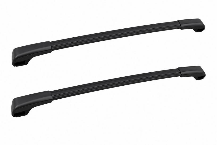 Subaru Impreza 2016–2023 Dakdragers (dwarsdragers) zwart voor standaard dakrails OEM (Aluminium) Image