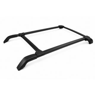 Dakrails met dwarsbalken, zwart OEM V1 (aluminium)