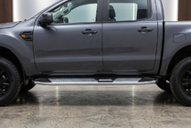 Mazda BT-50 2007–2012 Mevsim Grey side steps (2 stuks, aluminium) foto 1