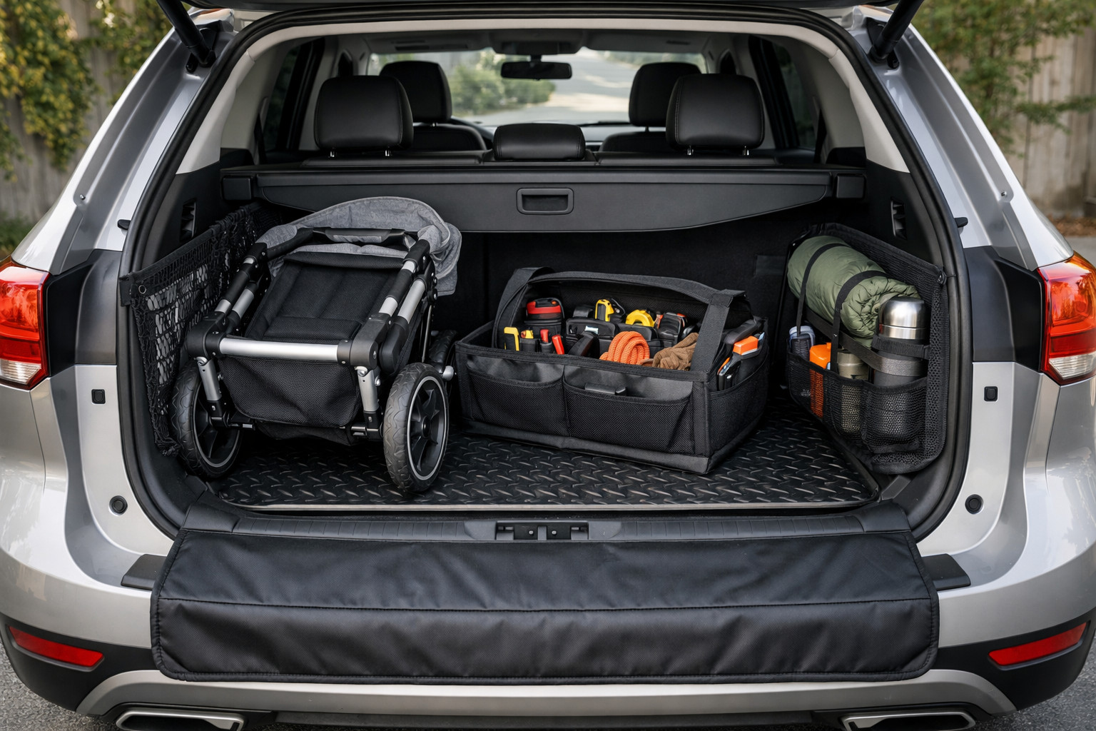 Wat kun je aanpassen voor een schonere kofferbak met kinderwagen of gereedschap