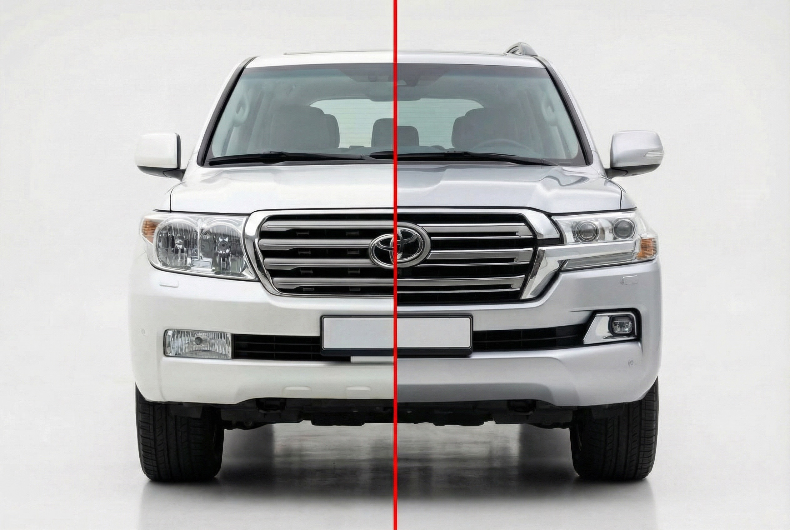 Toyota Land Cruiser 200 2007–2015 facelift naar 2016+: wat verandert en wat zit in de set