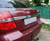 Chevrolet Aveo T250 2005–2011 Achterste sierlijst (RVS) foto 2