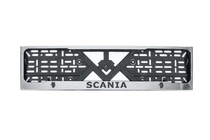 Scania Verchroomde kentekenplaathouder (1 st., roestvrij staal) foto 1
