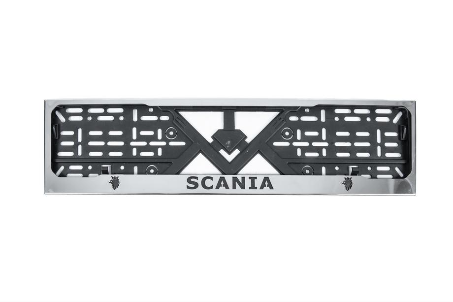 Scania Verchroomde kentekenplaathouder (1 st., roestvrij staal) Image