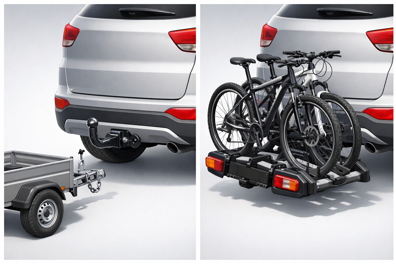 Wat kies je: trekhaak voor aanhanger of voor fietsendrager