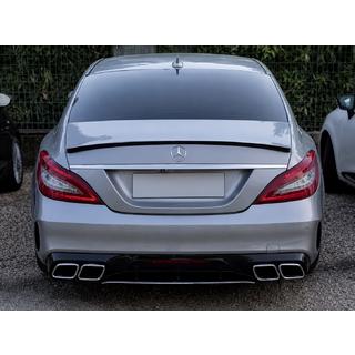 Achterdiffuser met chromen uitlaattips (2015-2018, GT63 design) Mercedes CLS C218 2011–2018 foto 2