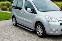Peugeot Partner Tepee 2008–2018 BlackLine side steps (2 stuks, aluminium) foto 1