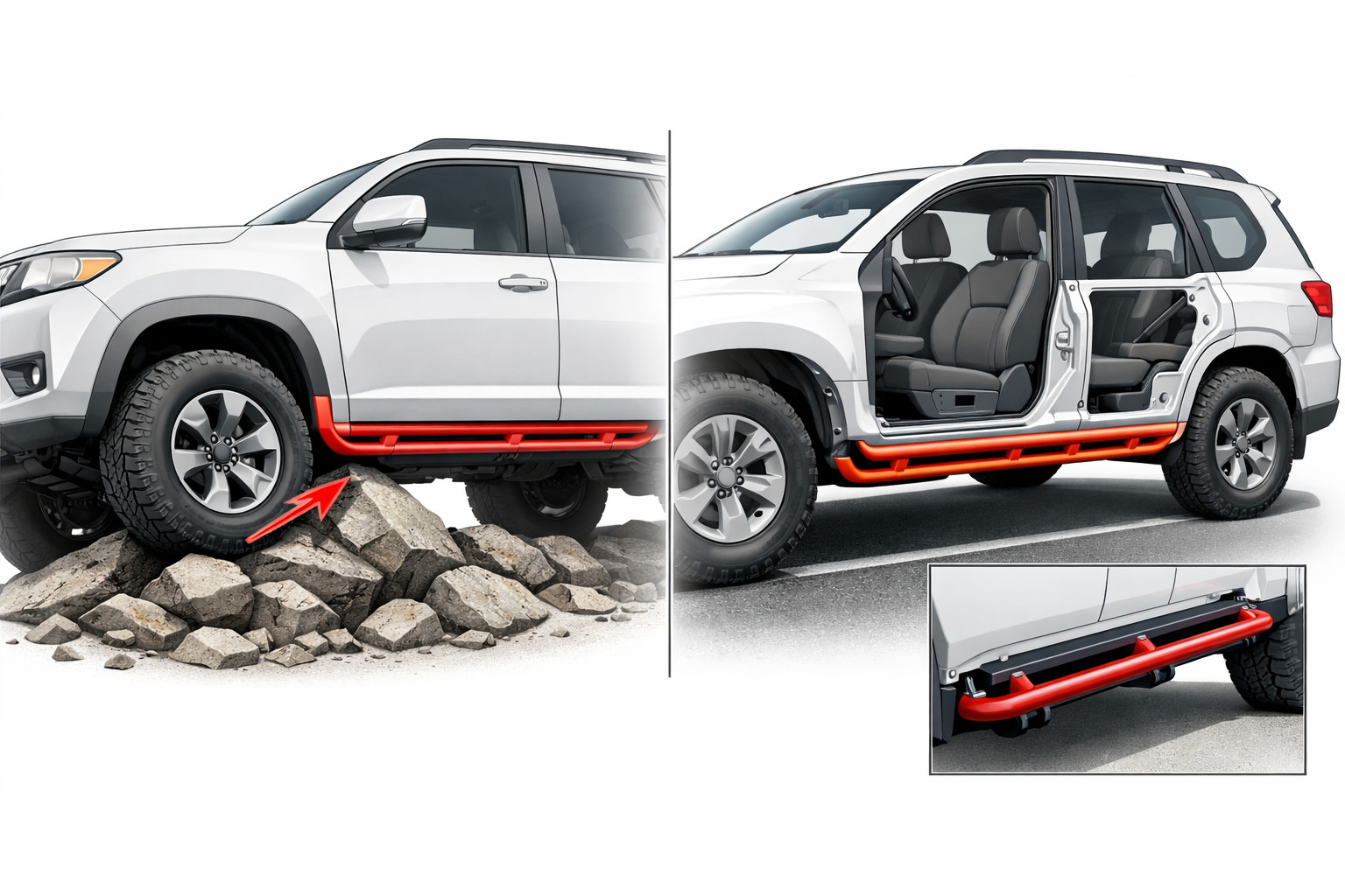 Heavy-duty side steps: wanneer ze de carrosserie beschermen en wanneer ze alleen gewicht toevoegen