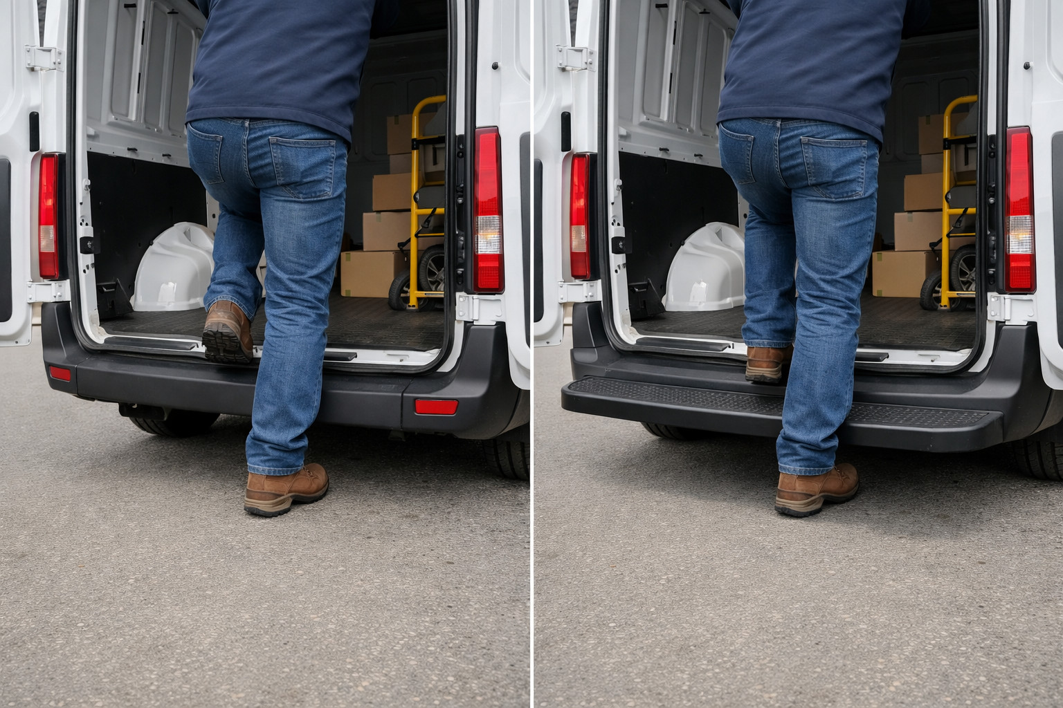 Achteropstap voor een busje: nodig in de praktijk of niet
