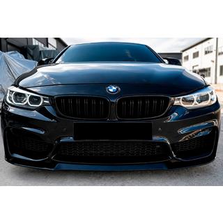 Voorbumper lip spoiler CS-Style (voor M4, hoogglans zwart) BMW 4 Serie F32/F33/F36 2012–2020 foto 3