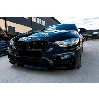 Voorbumper lip spoiler CS-Style (voor M4, hoogglans zwart) BMW 4 Serie F32/F33/F36 2012–2020 foto 1